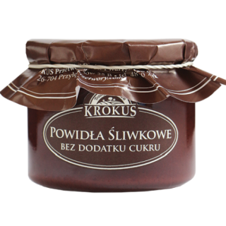 Powidła Śliwkowe bez Dodatku Cukru Bezglutenowe 310 g - Krokus - Ekoch