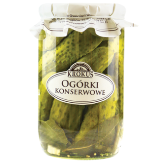 Ogórki Konserwowe 650 g - Krokus - Ekochatka