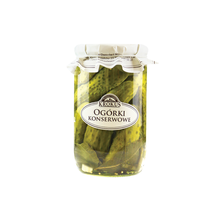 Ogórki Konserwowe 650 g - Krokus - Ekochatka