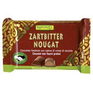 Czekolada Gorzka z Nadzieniem Nugatowym BIO 100g | RAPUNZEL - Ekochatka