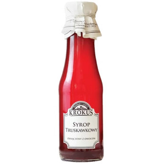 Syrop Truskawkowy Bezglutenowy 355 g - Krokus - Ekochatka
