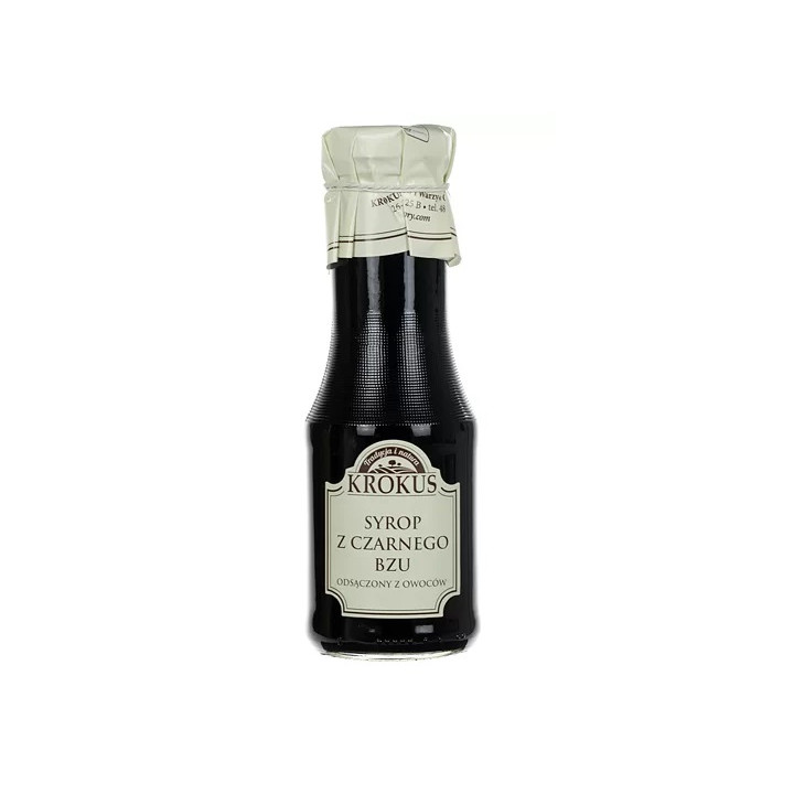 Syrop z Czarnego Bzu Bezglutenowy 355 g - Krokus - Ekochatka