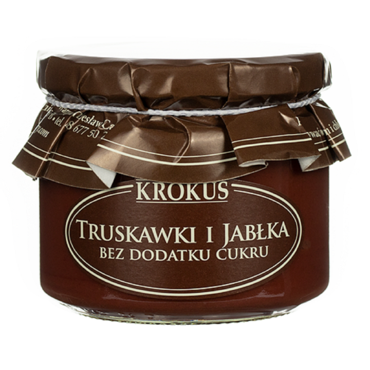 Truskawki i Jabłka Przetarte bez Dodatku Cukru 310 g - Krokus - Ekocha