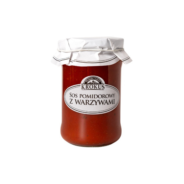 Sos Pomidorowy z Warzywami Bez Dodatku Cukru 340 g - Krokus - Ekochatk