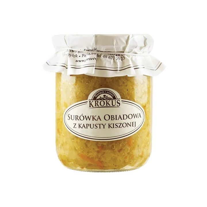 Surówka z Kapusty Kiszonej 500 g - Krokus - Ekochatka