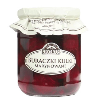 Buraczki Marynowane Kulki 470 g - Krokus - Ekochatka
