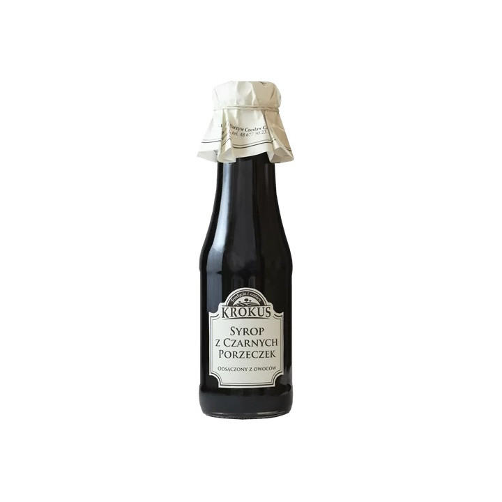 Syrop z Czarnej Porzeczki Bezglutenowy 280 ml - Krokus - Ekochatka
