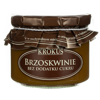 Brzoskwinie bez Cukru 310 g - Krokus - Ekochatka