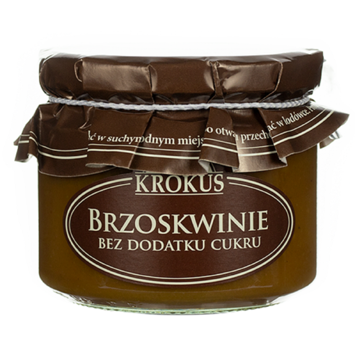 Brzoskwinie bez Cukru 310 g - Krokus - Ekochatka
