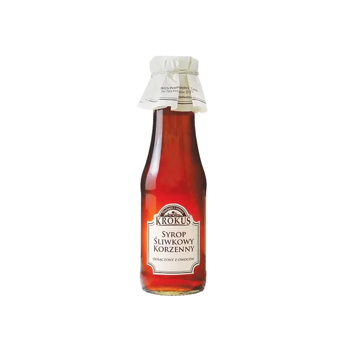 Syrop Sliwkowy Korzenny 280 ml - Krokus - Ekochatka