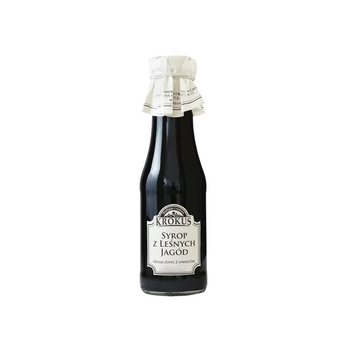 Syrop Jagodowy z Lesnych Jagod Bezglutenowy 280 ml - Krokus - Ekochatk