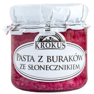 Pasta z Buraków ze Słonecznikiem Bezglutenowa 180 g - Krokus - Ekochat