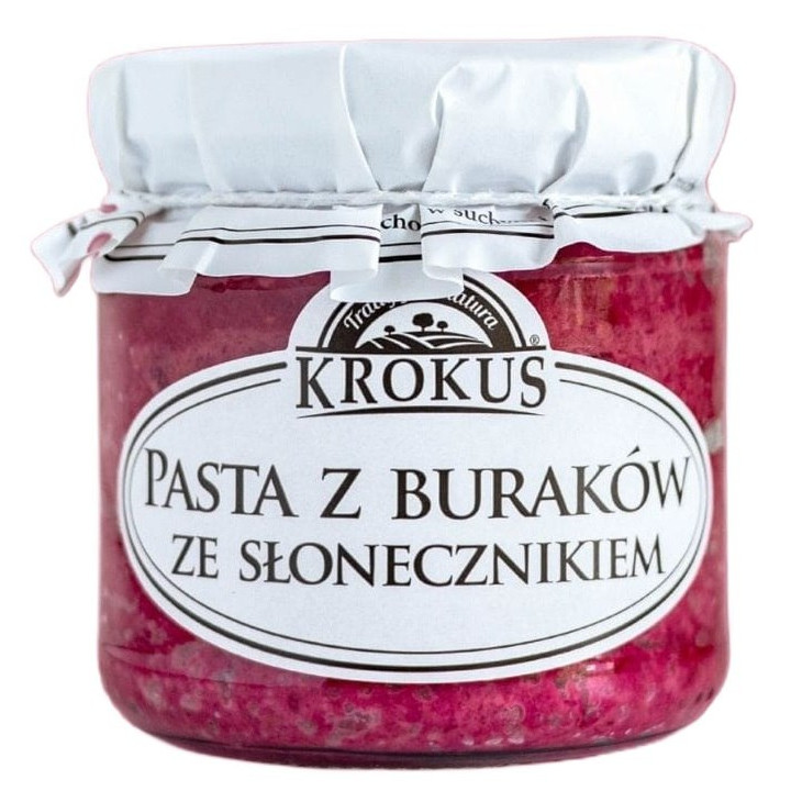 Pasta z Buraków ze Słonecznikiem Bezglutenowa 180 g - Krokus - Ekochat