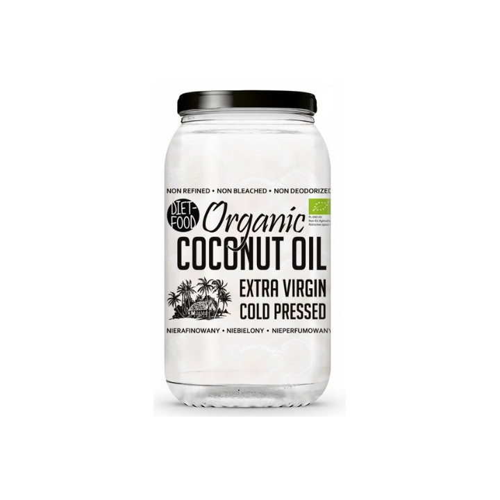 Olej Kokosowy Nierafinowany Virgin BIO 1 l - Diet-Food - Ekochatka