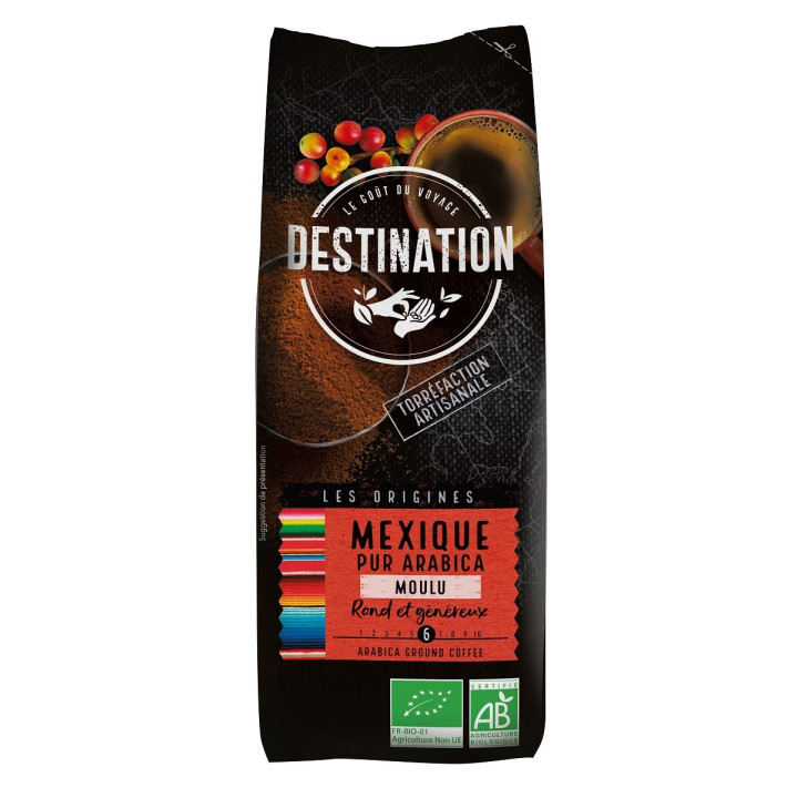 Kawa Mielona Arabica 100% Meksyk Fair For Life BIO 250 g - Destination