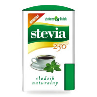 Stevia Pastylki Słodzik w Dozowniku 250 szt. 13 g - Zielony Listek