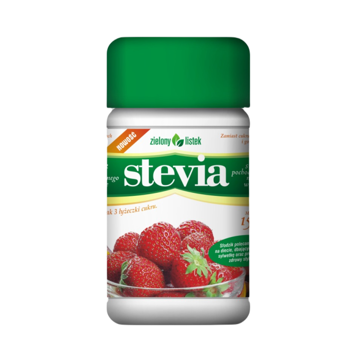 Stevia Puder Słodzik Stołowy 150 g - Zielony Listek - Ekochatka