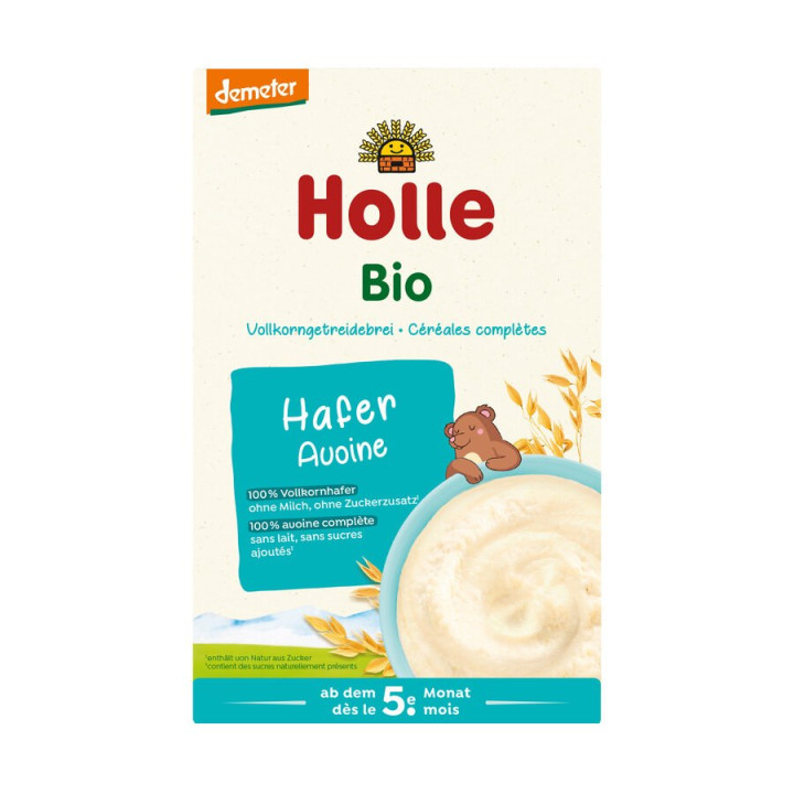 Kaszka Owsiana Pełnoziarnista od 5 Miesiąca BIO 250 g - Holle - Ekocha