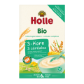 Kaszka 3 Zboża Pełnoziarnista Bezglutenowa od 6 Miesiąca BIO 250 g - Holle