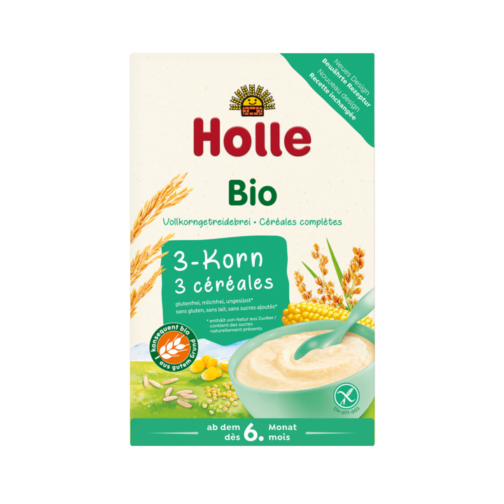 Kaszka 3 Zboża Pełnoziarnista Bezglutenowa od 6 Miesiąca BIO 250 g - H