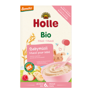 Kaszka Musli Zbożowa Malina-Jabłko-Banan od 6 Miesiąca BIO 250 g - Hol