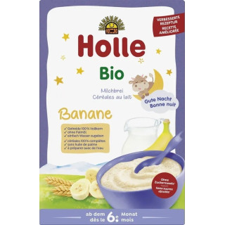 Kaszka Mleczno-Bananowa Pelnoziarnista od 6 Miesiaca BIO 250 g - Holle
