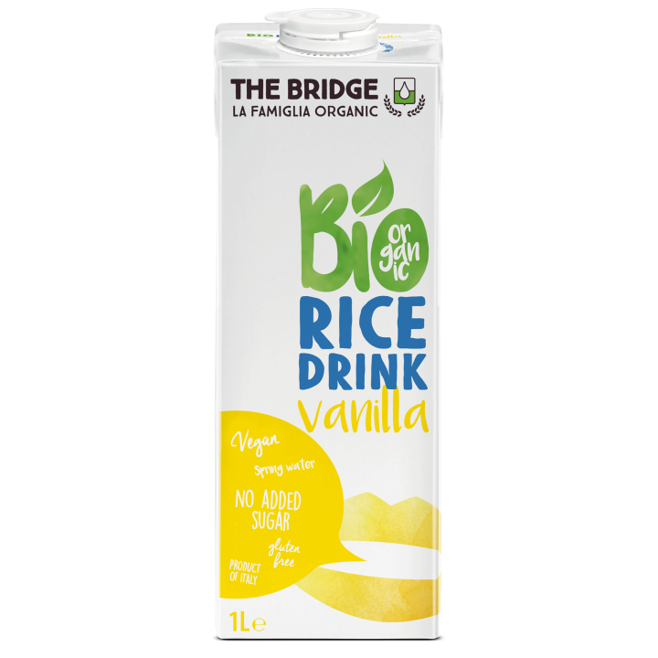 Napój Ryżowy Waniliowy Bezglutenowy BIO 1 l - The Bridge - Ekochatka