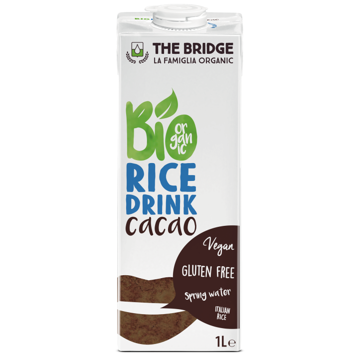 Napój Ryżowy Czekoladowy Bezglutenowy BIO 1 l - The Bridge - Ekochatka