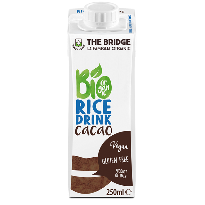 Napój Ryżowy Czekoladowy Bezglutenowy BIO 250 ml - The Bridge - Ekocha