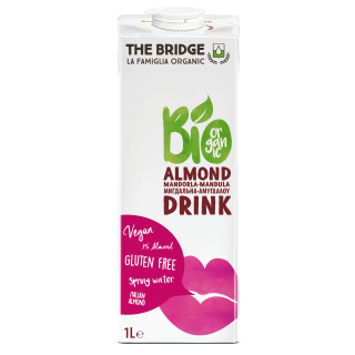 Napój Migdałowy 3% Bezglutenowy BIO 1 l - The Bridge - Ekochatka