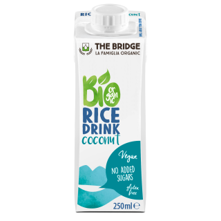 Napój Ryżowo-Kokosowy bez Cukru Bezglutenowy BIO 250 ml - The Bridge -