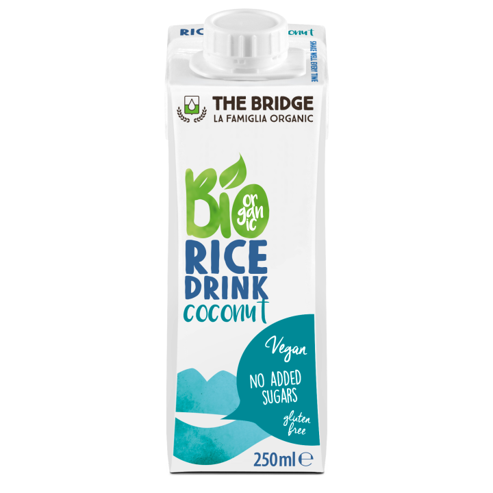 Napój Ryżowo-Kokosowy bez Cukru Bezglutenowy BIO 250 ml - The Bridge -