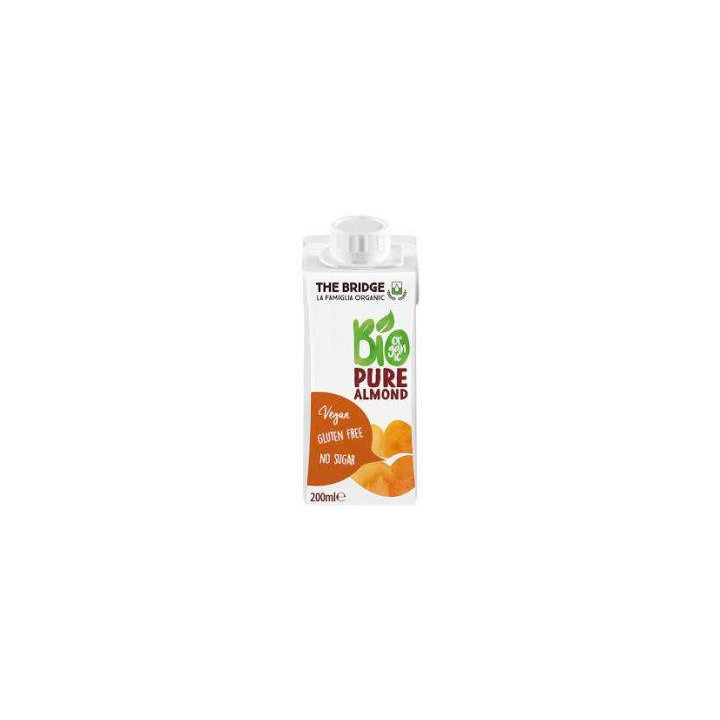Napój Migdałowy 6% bez Cukru Bezglutenowy BIO 200 ml - The Bridge - Ek
