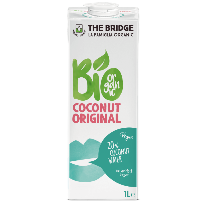 Napój Kokosowy z Wodą Kokosową Bezglutenowy BIO 1 l - The Bridge - Eko