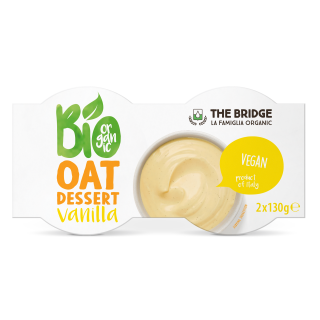 Deser Owsiany Waniliowy BIO 2 x 130 g - The Bridge - Ekochatka