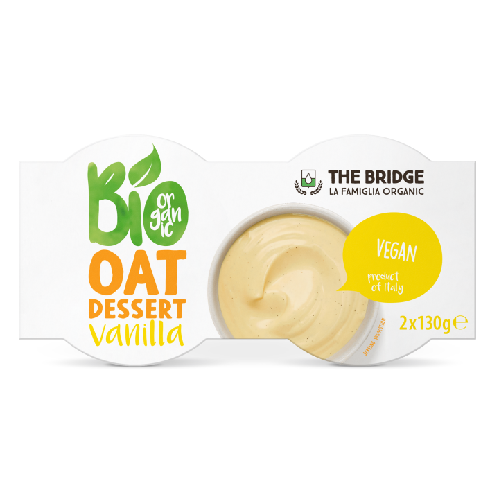 Deser Owsiany Waniliowy BIO 2 x 130 g - The Bridge - Ekochatka