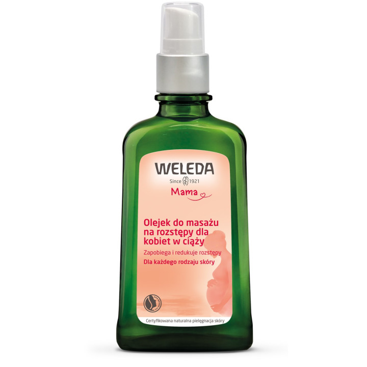 Olejek na Rozstępy do Masażu dla Kobiet w Ciąży 100 ml - Weleda - Ekoc