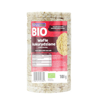 Wafle Kukurydziane z Sola Morska BIO 100 g - Naturavena - Ekochatka