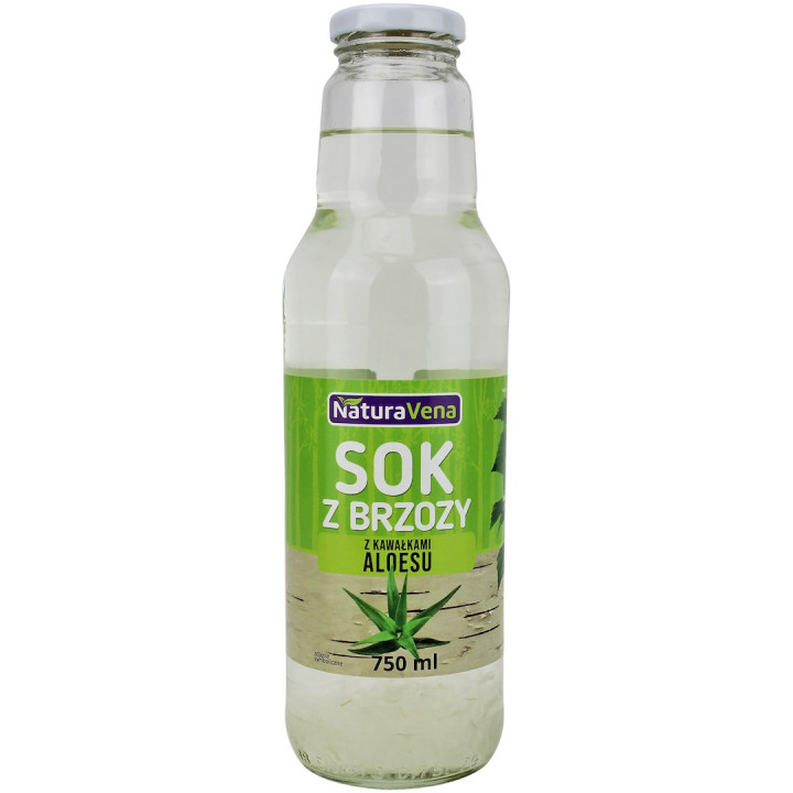 Sok z Brzozy z Kawałkami Aloesu 750 ml - Naturavena - Ekochatka