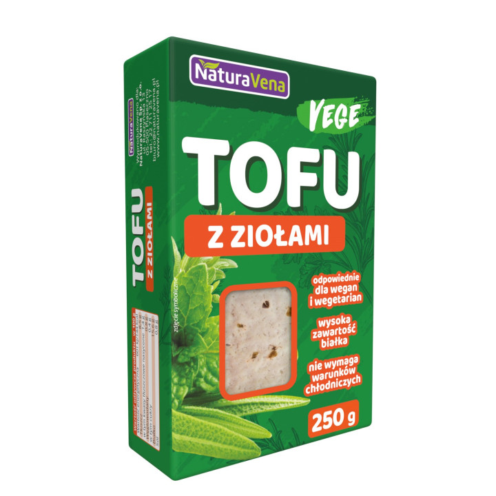 Tofu z Ziołami 250 g - Naturavena - Ekochatka