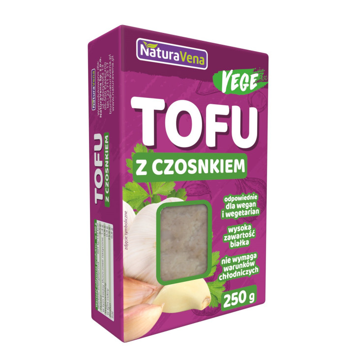 Tofu z Czosnkiem 250 g - Naturavena - Ekochatka