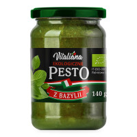 Pesto Zielone z Bazylii BIO 140 g - Vitaliana
