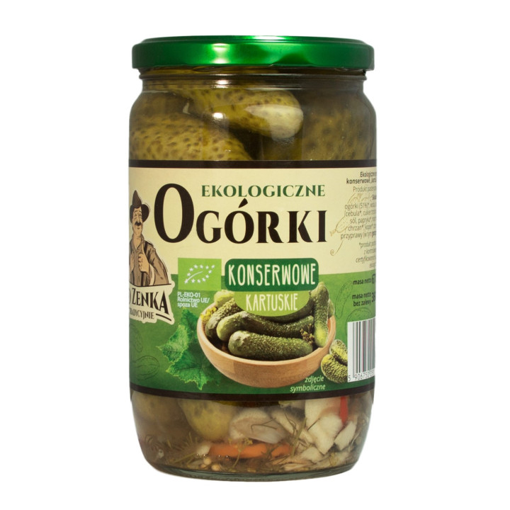 Ogórki Konserwowe Kartuskie BIO 670 g - Od Zenka Tradycyjnie - Ekochat