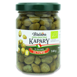 Kapary Marynowane BIO 140 g - Vitaliana - Ekochatka