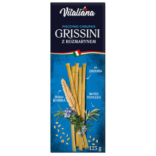 Paluszki Grissini z Rozmarynem 125 g - Vitaliana - Ekochatka
