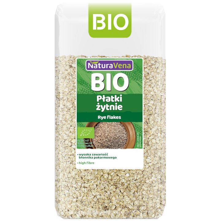 Płatki Żytnie BIO 300 g - Naturavena - Ekochatka