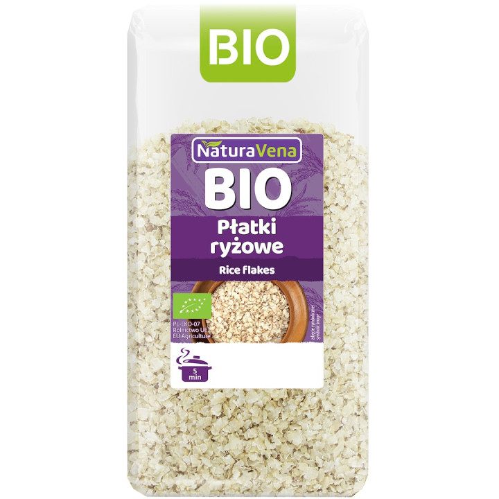 Płatki Ryżowe BIO 300 g - Naturavena - Ekochatka