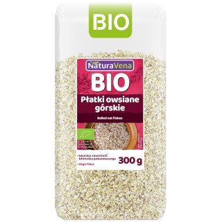 Płatki Owsiane Górskie BIO 300 g - Naturavena - Ekochatka