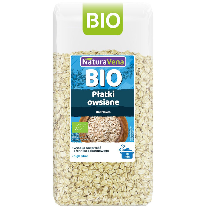 Płatki Owsiane BIO 300 g - Naturavena - Ekochatka