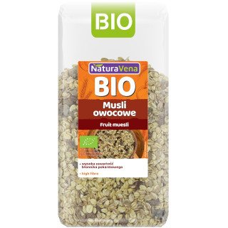 Musli Owocowe z Rodzynkami i Morelami BIO 300 g - Naturavena - Ekochat